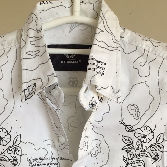 Black and white floral print - Picture 2 of 4